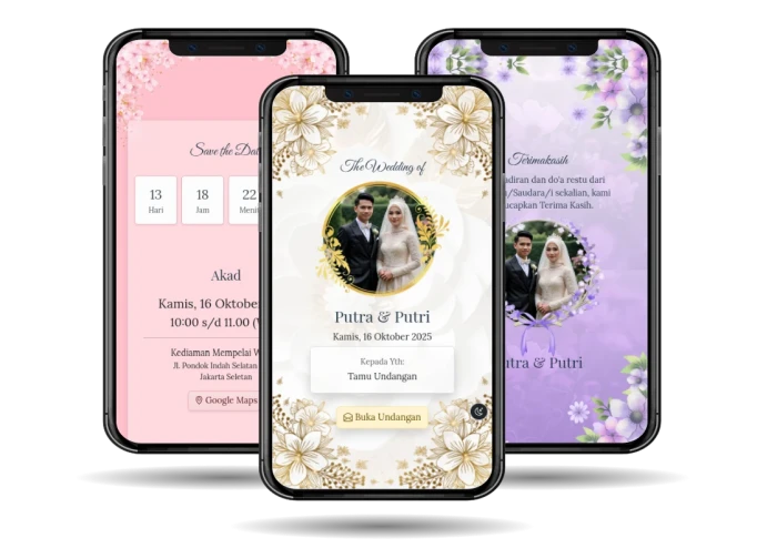 contoh undangan pernikahan online