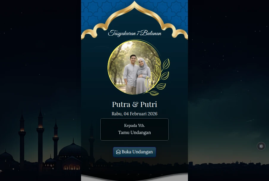 Tema 7 Bulanan Purple Plum Lantern - dark Mode